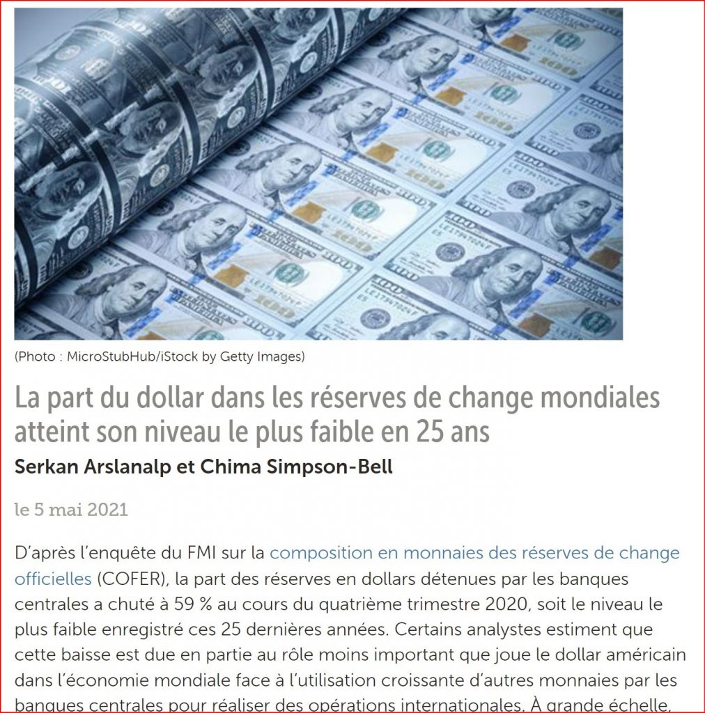 La part du dollar