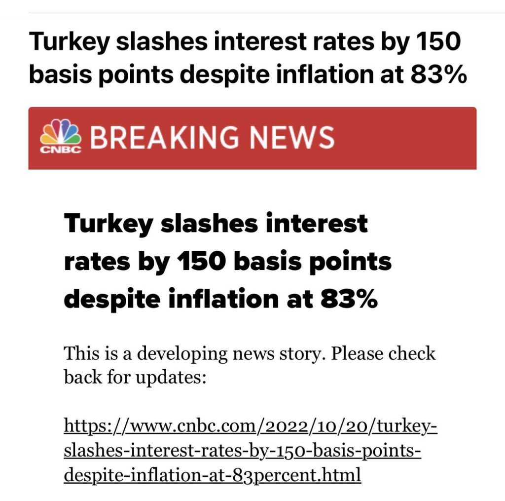 Inflation en Turquie